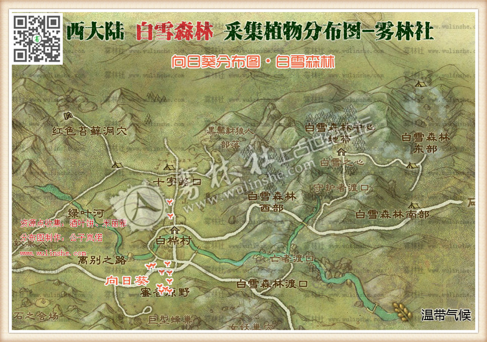 西大陆白雪森林向日葵