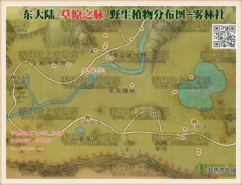 东大陆草原之脉野生植物综合