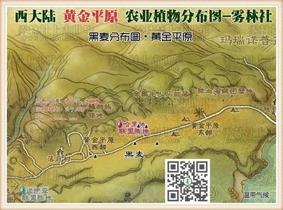 黑麦上古世纪西大陆黄金平原