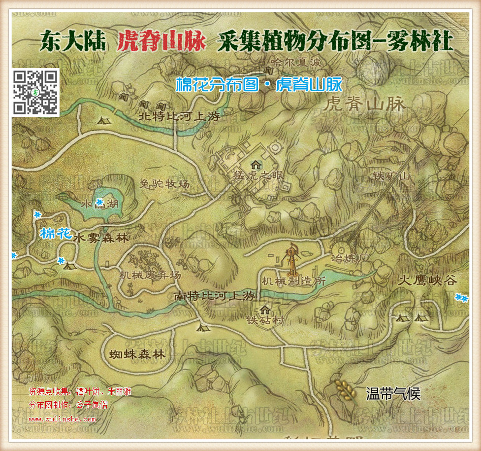 东大陆虎脊山脉棉花