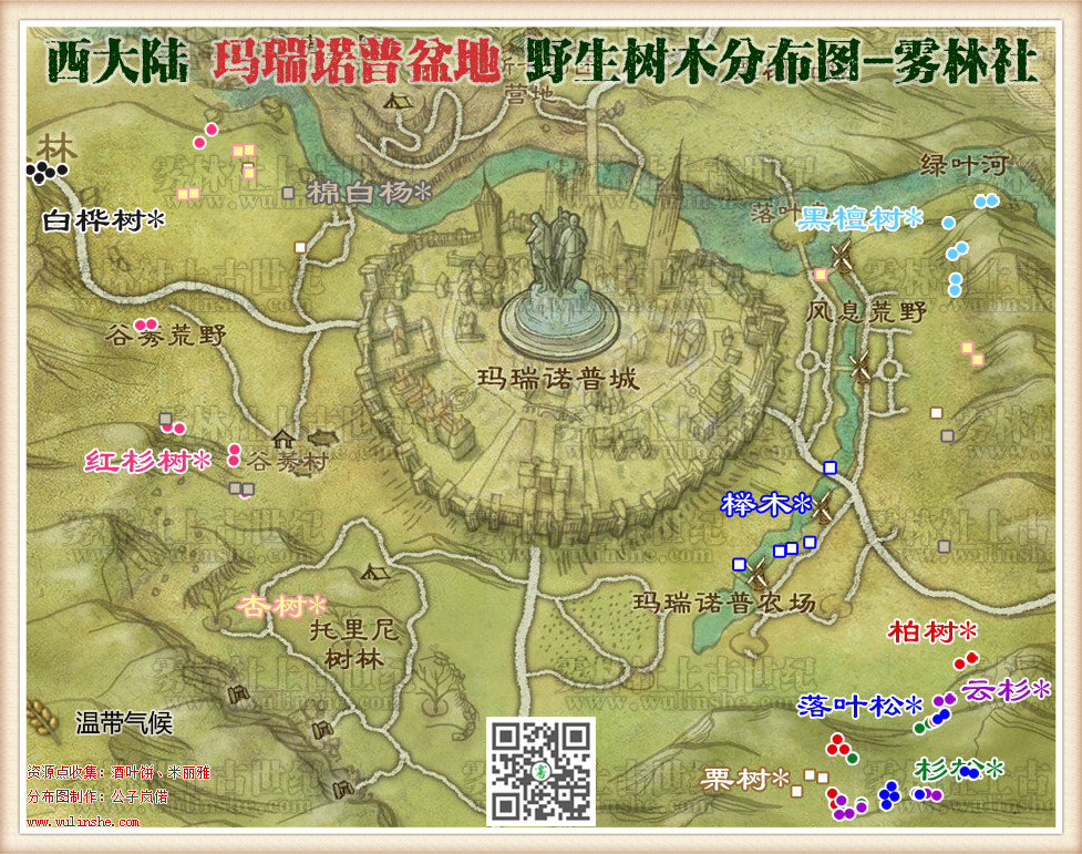 西大陆马瑞诺普盆地野生树木