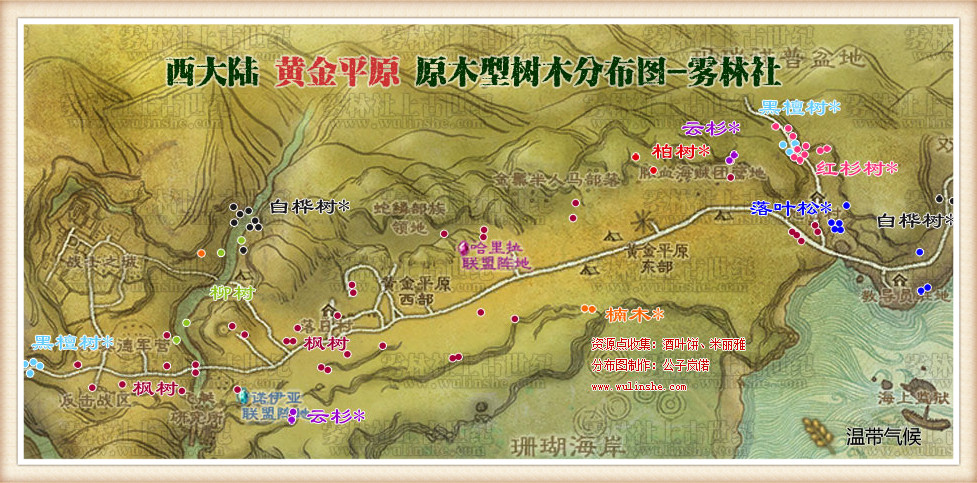 黄金平原树木