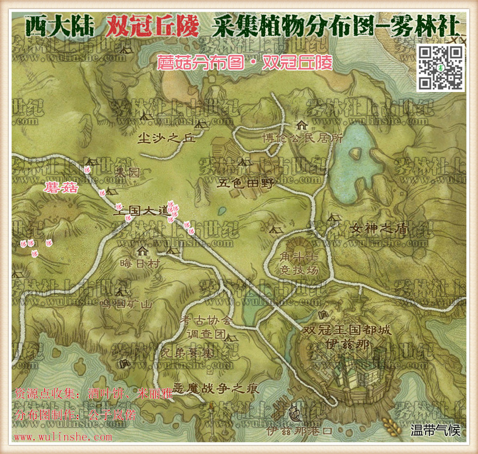 西大陆双冠丘陵蘑菇