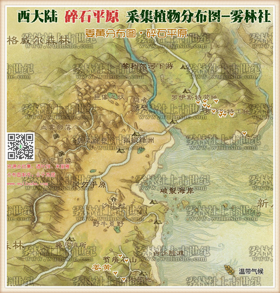 西大陆碎石平原姜黄